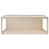 Wooden Hamster Cage 1220 X 510 X 510 Mm 270° Viewing Hamster Habitat, Chewproof Acrylic Small Animal Cage with Openable Top, Large Pet Enclosure for