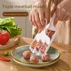 Meat Ball Maker Plastic 1/3/4 Rows Maker Meatball Convenient Mold Homemade Lean Meatball Tool Home DIY Meatball Kitchen Gadgets