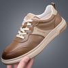 Кожаные Мужские Кроссовки Удобная Обувь для Скейтборда Классические Повседневные Туфли Обувь для Прогулок на Открытом Воздухе Обувь для Отдыха Tenis Masculino