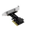 Адаптер PCI E To SFF-8643 PCI-EX4/X8/X16 PCIE X4 To SFF8643 Карта расширения Адаптер твердотельного накопителя