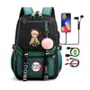 Anime Backpack Bags Large Capacity Manga To Travel Daily Girls Bookbags Demon Slayer Nezuko Kawaii Cartoon School Bag for Adults