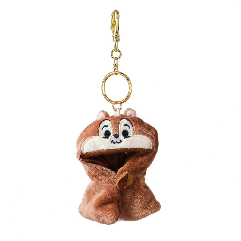Adorable Japanese Style Costume Plush Keychain Fuzzy Winnie Strawberry Bear