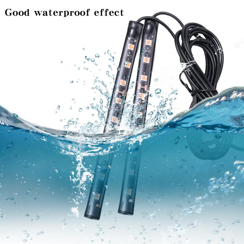 LED Automotive Bar Strip Lights Universal Car Interior Atmosphere Light Mood Foot Cigarette Lighter USB Decorative Signal Lamp