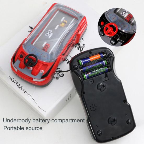 Тренировка мышления Игра для мозга Изысканная портативная симуляция Гоночная машина Машина Мультяшная консоль