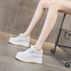 Small White Shoes Spring Quality Muffin Shoes Inner Heightening Thick Soles Casual Fashion Board Shoes Leather Women's Shoes