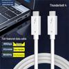Upgraded USB4 Thunderbolt 4 Data Cable, 240W Fast Charging, 40Gbps High-Speed, Dual Type-C Connection
