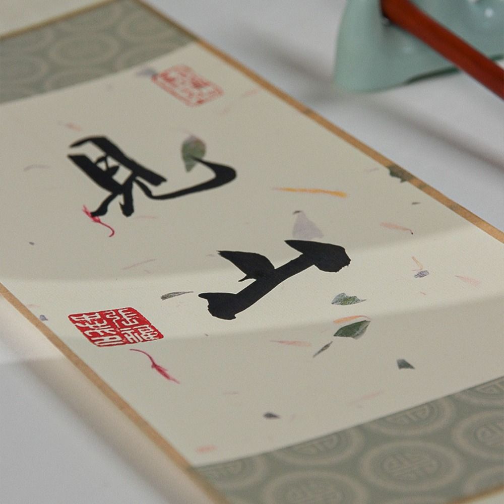 Самодельные подарки Винтажная рисовая бумага Свиток Каллиграфия Монтаж Свиток Буддисты