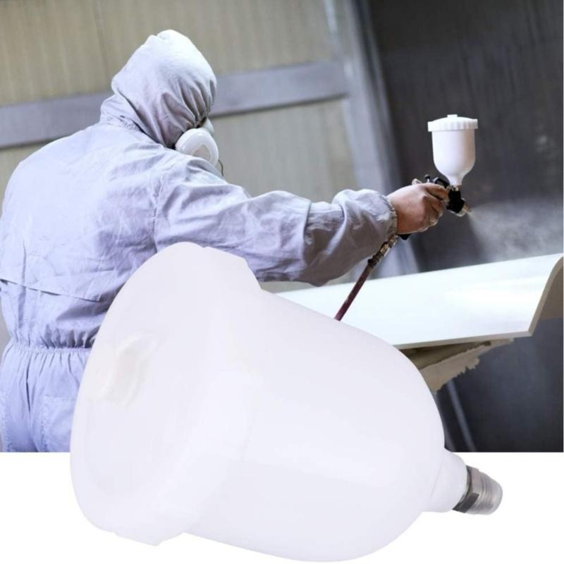 125 мл 250 мл Пластиковый распылитель Бачок для краски Распылительная чашка Подача воздуха Резьбовой соединитель Для аксессуаров для распылительного инструмента