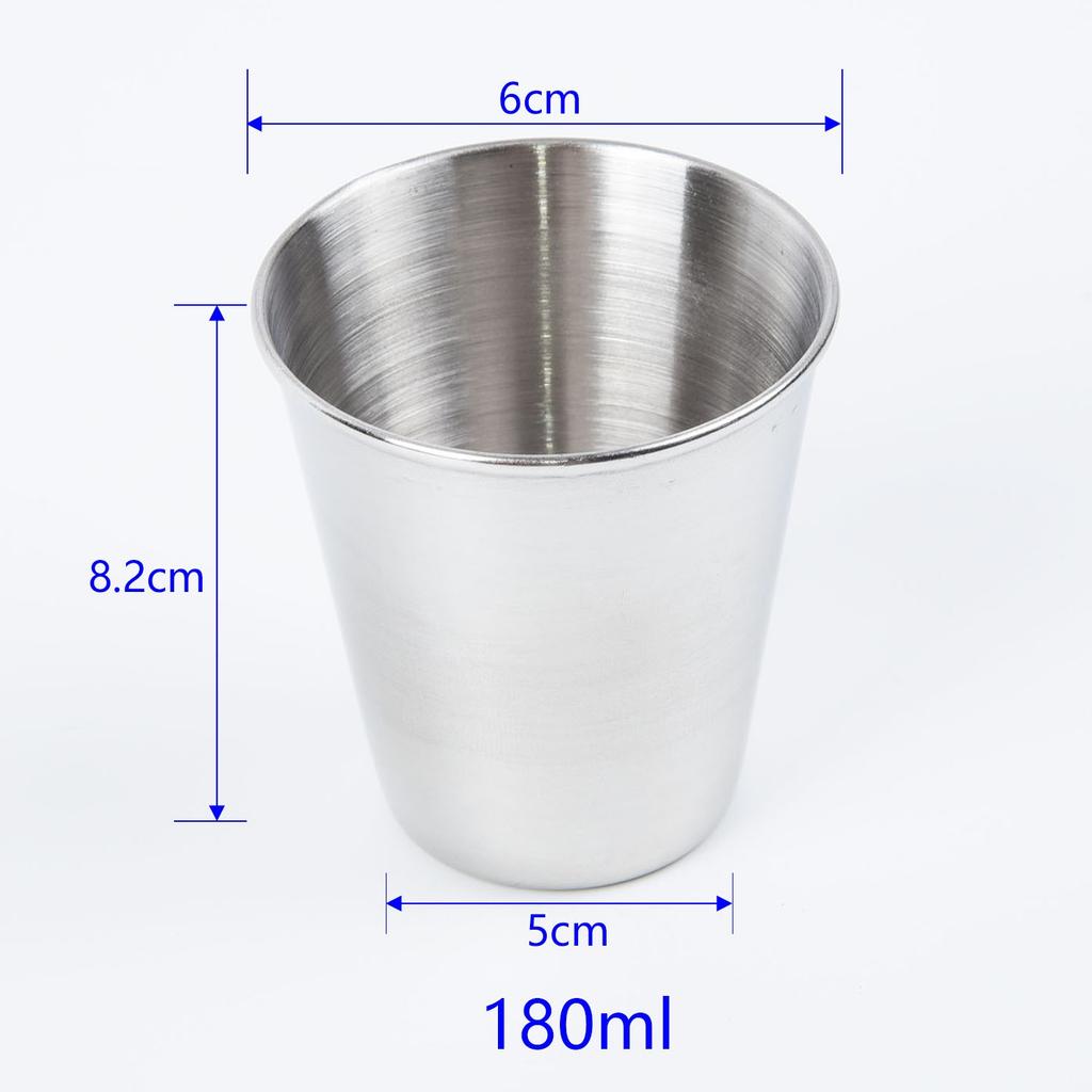 Elegant Stainless Steel Cup for Coffee and Cola Choose Your Desired Capacity