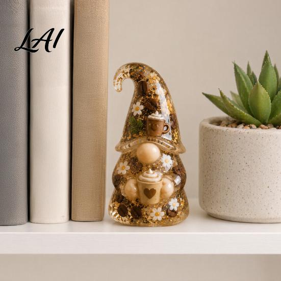 Gnome Ornament Emotional Support Figure with Card And Encouragement Gift for Her Gauze Bag Positive Energy Women Decor
