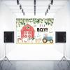 2D Фон Красный Амбар Ферма Это Мальчик Фон для Фотосессии на Baby Shower