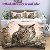 Watercolor animal painting Pattern Bedding,Quilt Set Quilt Cover Pillowcase Home Birthday Gift (1*duvet cover+2*pillowcase,without core)