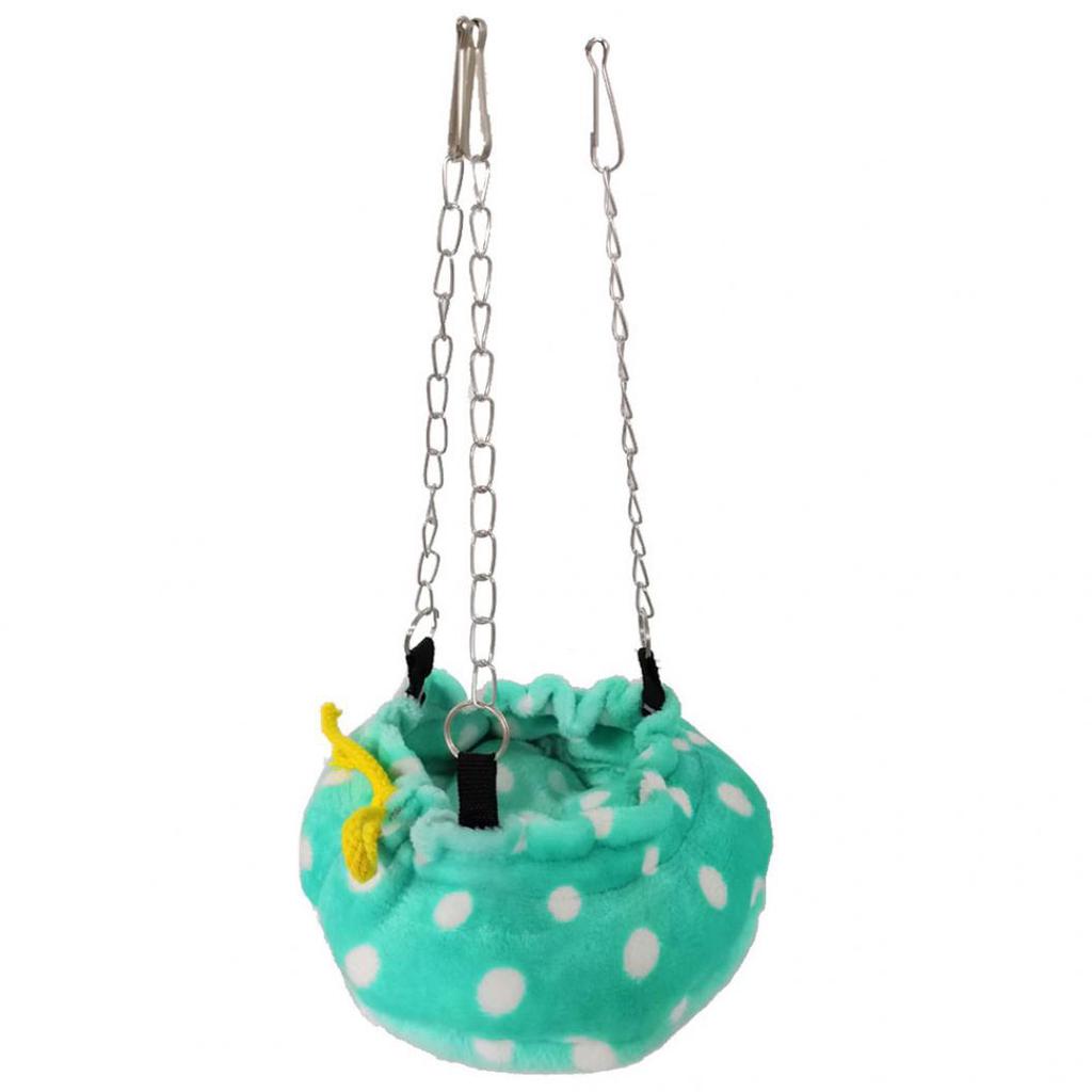 Hamster Squirrel Bird Hammock Hanging Bed Dot Pet Nest Sleeping Bag Cage Decor