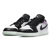 Детские кроссовки Air Jordan 1 Low SE GS Tie Dye White Mint-Foam Black DQ2514-100