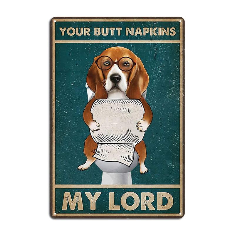 Оцени свои салфетки для задницы, мой лорд Енот, Ретро Металлические Знаки, Клуб, Дом, Классическая Пещера, Паб, Настенный Декор, Жестяная табличка, Постеры, Динозавр