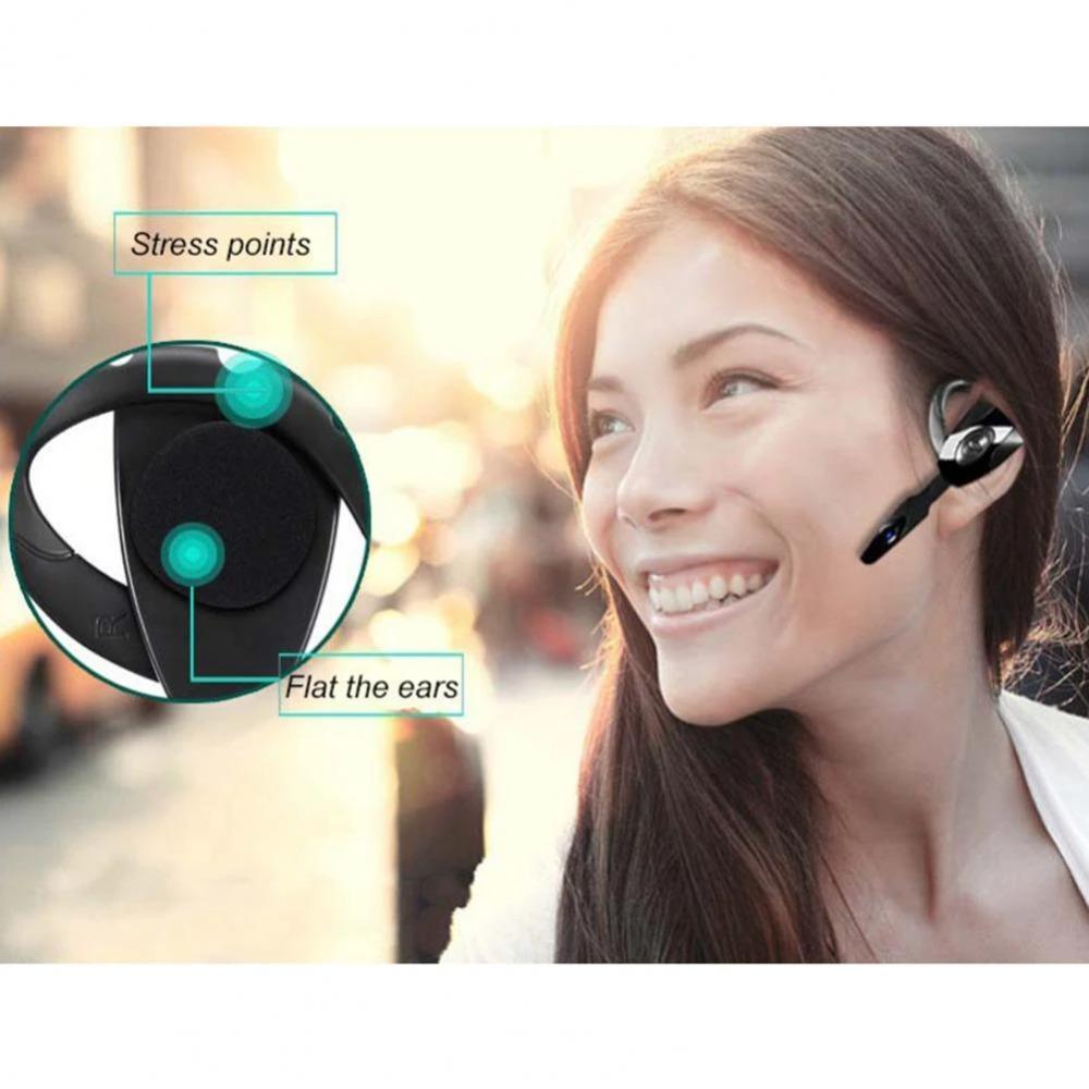 Новая гарнитура hands-free с микрофоном, силиконовый одинарный наушник-крючок, Bluetooth-гарнитура, наушник, кнопка