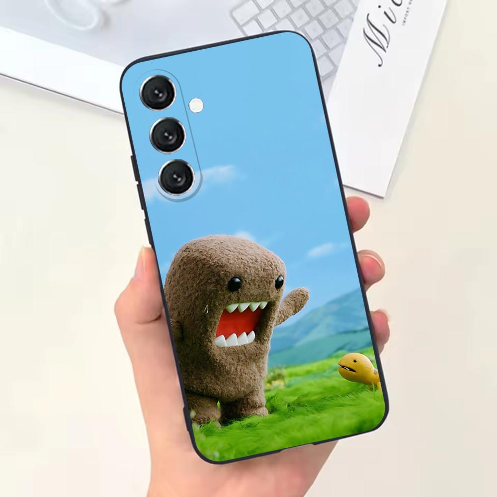 Милый чехол для телефона D-Domo-kun для Samsung Galaxy A13,A21s,A22,A31,A32,A52,A53,A71,A80, Мягкий черный корпус