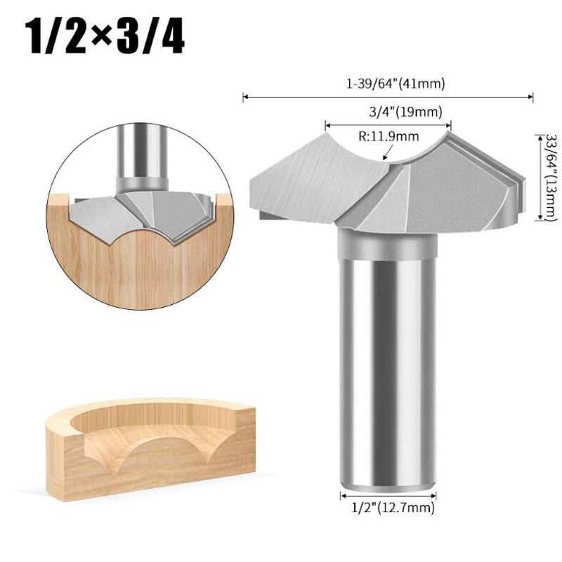 Фрезерная фреза для жемчуга, резак для бусин Будды, круглый резак для бусин, базовый резак для резьбы по дереву, инструменты для обработки дерева, хвостовик 1/4 дюйма, 1/2 дюйма, 6 мм, 12 мм