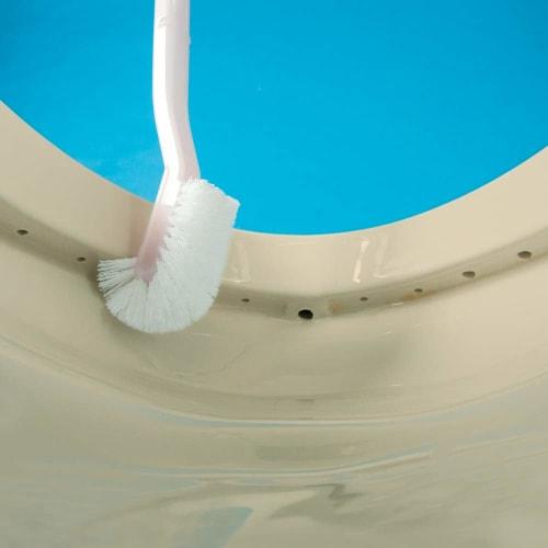 Туалетная щетка Azuma TK, PI, длиной 36 см, розовая, тщательно очищает заднюю стенку унитаза