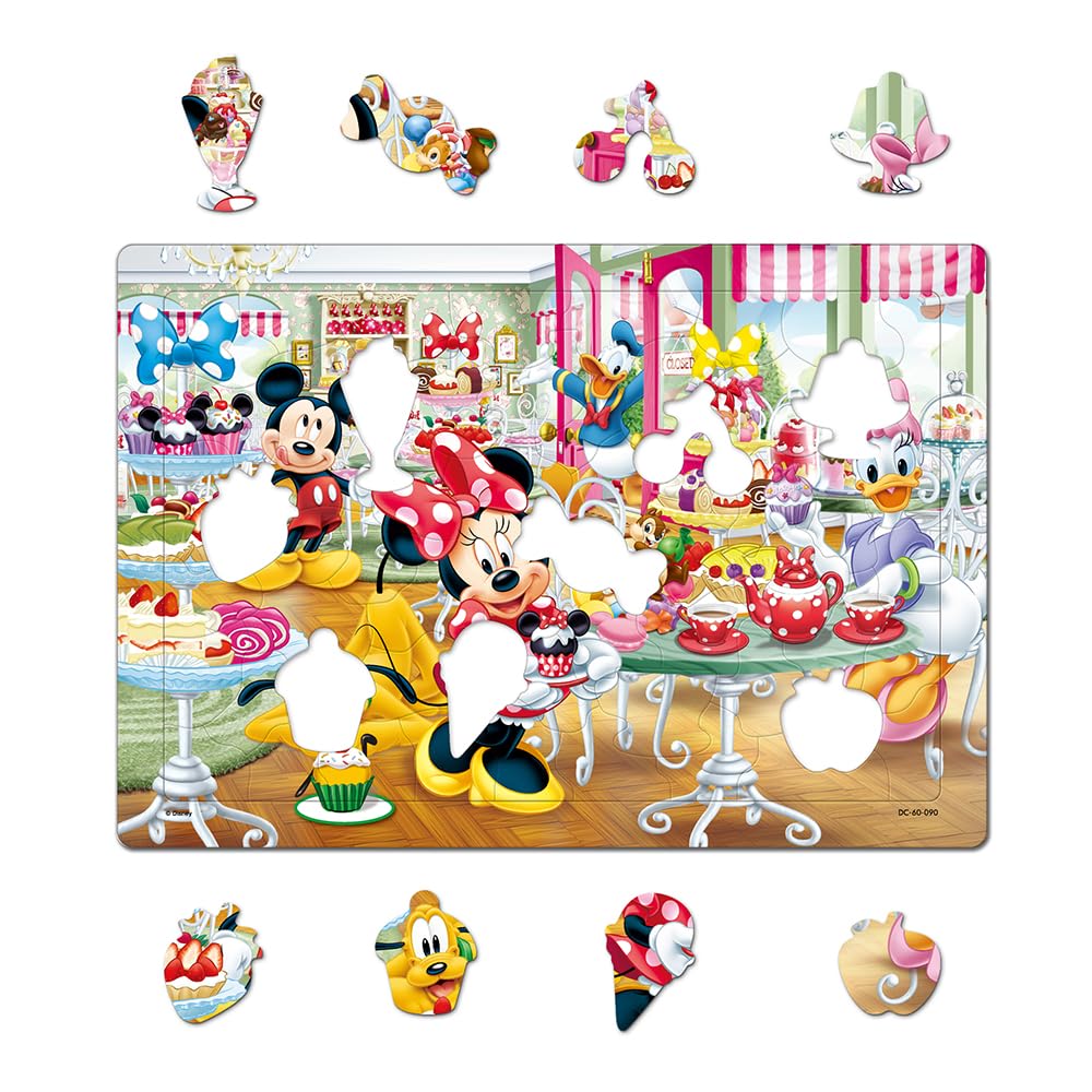 Tenyo In Puzzle Disney Mickey Mouse Shop Series and 80 Piece Set A Puzzle with Antibacterial Coating and Storage Ages 3 and Up (Tenyo) [Made Japan]