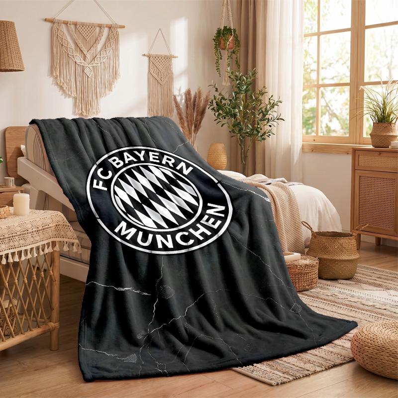 Bayern Munich Print Flannel Blanket Soft Warm Sofa Bed Throw Blanket For Home Office Bedroom