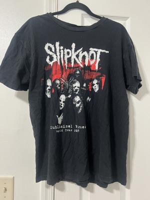 Винтажная футболка Slipknot Редкий дизайн Черная с коротким рукавом Унисекс Футболка WA1782 Унисекс Футболка