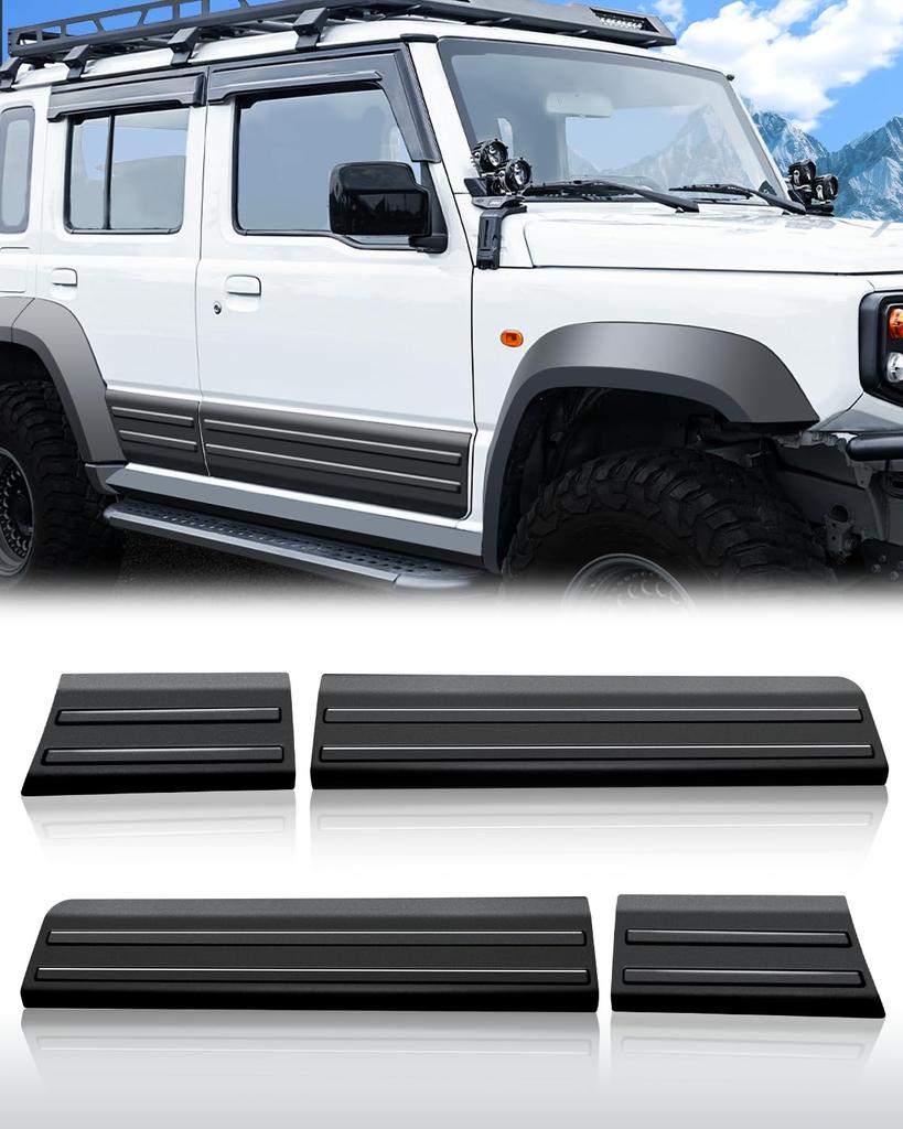 Jimny Nomad Side Door 5D Side Sill Popular Exterior Protector Custom 5-Door Panels, Guards, ABS, Black, Covers, Accessories, Dress-Up, Parts,