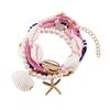 Rice Bead Starfish Pendant Bracelets Sea Shell Bohemian Bracelet Rice Beads Bracelet Set  Gift