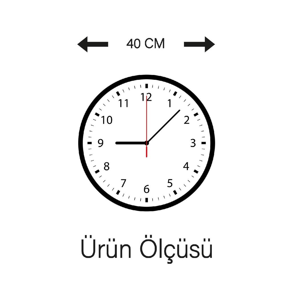 Retro Design Wall Clock 40x40cm