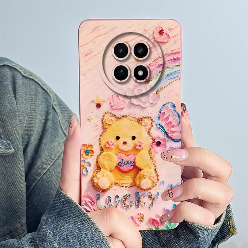 Для Realme 12 5G 12X Narzo 70X Чехол для телефона RMX3999 RMX3997 Funda Мягкий силикон Сладкий Расписной Модный Coque Чехол с цветочным принтом