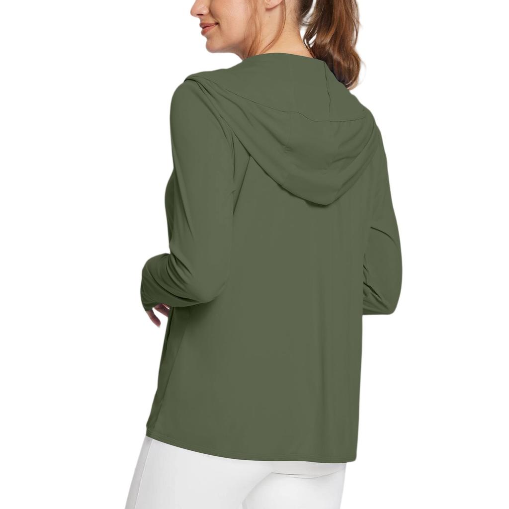 Женская рубашка от солнца Ice Silk Hoodie с длинным рукавом Outdoor Hiking Summer Coat