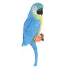 Parrot Ornament Half Face Bird Figurine Resin Sculpture for Tree Wall Living Room Balcony Garden