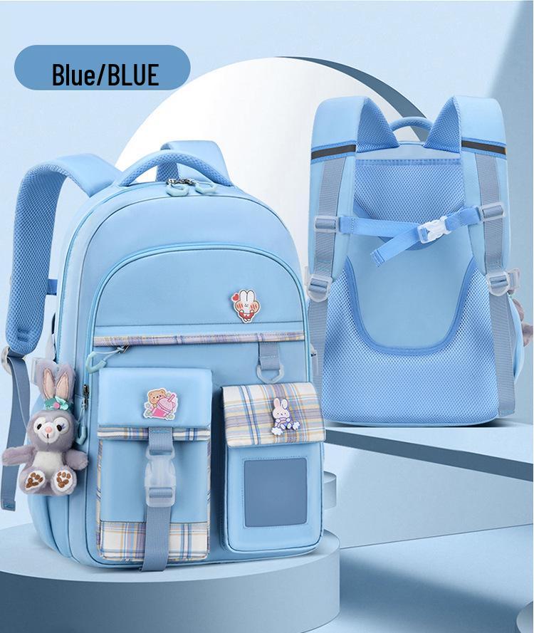 Рюкзак большой вместимости с защитой спины для девочек - Легкий школьный рюкзак на двойных лямках