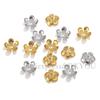50pcs/lot Stainless Steel Flower Beads Caps Petal Base For DIY Jewelry Making Material Supplies Earrings Handmade Accessories