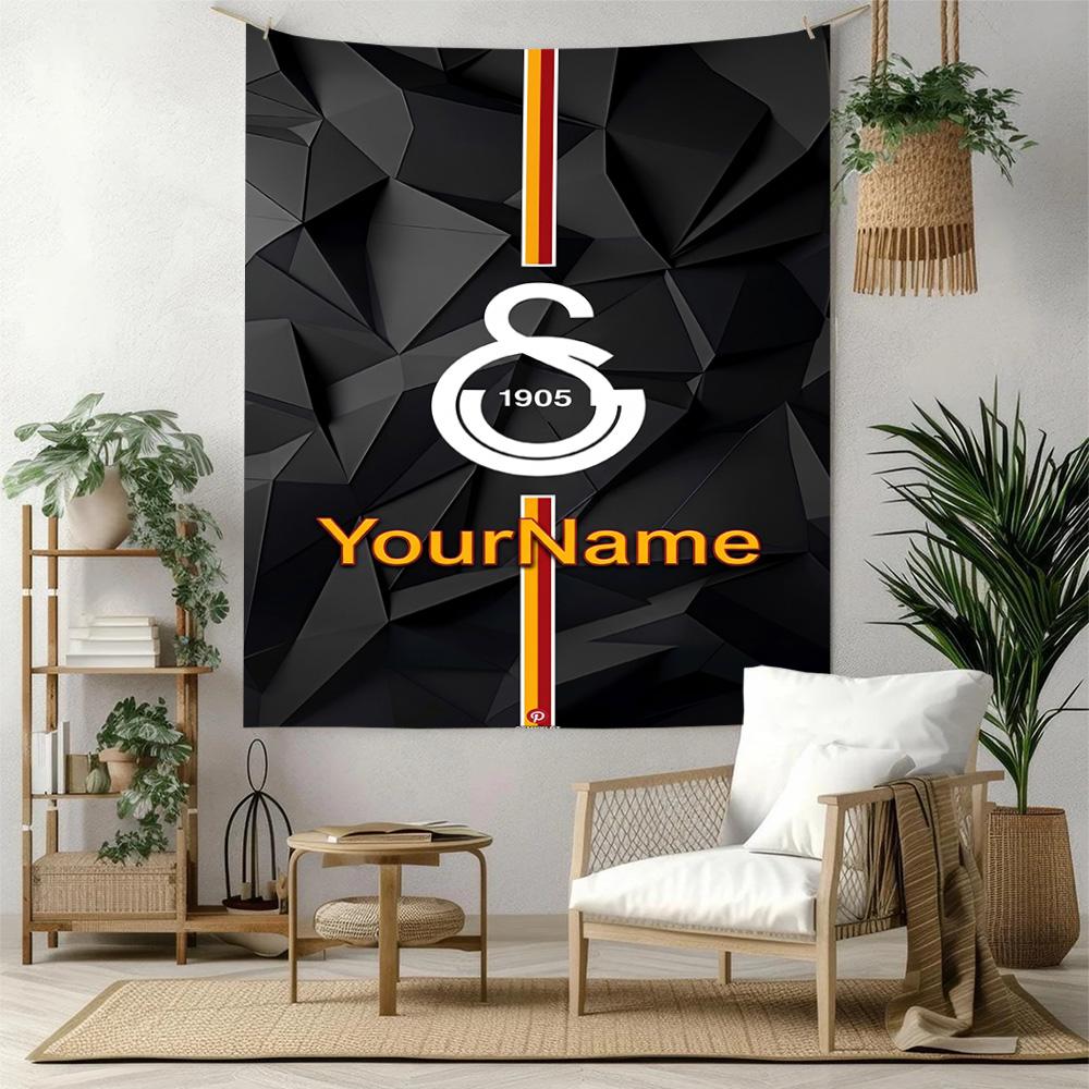 Galatasaray Custom Your Name Wall Decor Tapestry Art For Pet Memorial Birthdaywedding Party Backdrop Family Gift