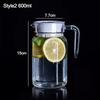 Transparent Water Bottle Heat-resistant Juice Cold Water Bottle New Coffee Milk Pot