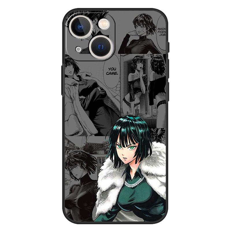 Case for Iphone 11 13 12 Pro Max Cover Xr 7 8 Plus Funda XS X 14 5 5s SE2020 Coque One Push Man Saitama And Fubuki