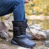 Новая утолщенная водонепроницаемая хлопковая обувь для рыбалки, нескользящие и теплые зимние толстые зимние сапоги с высоким бочком для рыбалки