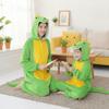 Фланелевая пижама Зеленый костюм для косплея животных Смешная пижама Мальчики