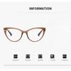 Fashion Elegance Cat Eye Photochromic Myopia Glasses Lady Ultra Light Full Frame Anti Blue Light Vintage Men Near Sight Eyewear