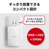 [Эксклюзивно для .co.jp] Беспроводной повторитель локальной сети Buffalo WiFi Wi-Fi 5 11ac 866 + 300 Мбит/с Высокомощный Прямое подключение к розетке Компактная модель Простой пакет J