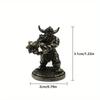 1PC Dwarf Legion Meteor Hammer Soldiers Models Toy Figurines Miniatures Metal Copper Mens Gifts Desktop Decorations