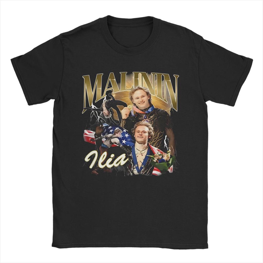 Ilia Malinin Quad Jump Legend QUAD GOD Accessories Unisex Women T Shirts Cotton Tee Graphic Printing Tops Tshirt