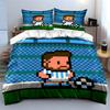 Pixelated soccer player design. Bedding sets Duvet cover sets Duvet covers Pillowcases(1 * Duvet Cover 2 * Pillowcases without duvet insert)
