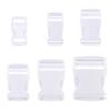 Dual Plastic White Side Release Buckles Backpack Belt Parts Curved Buckle Paracord Bracelet Lock