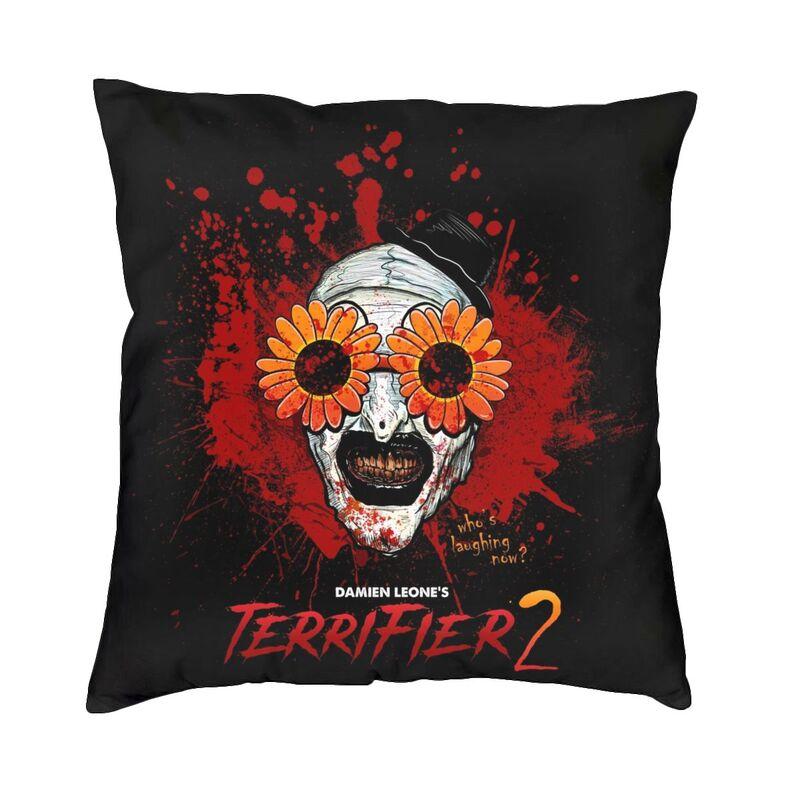 Custom Nordic Style Clown Happy Holliday Halloween Terrifiers Throw Pillow Case Home Decor Cushion Cover 45x45cm Pillowcover
