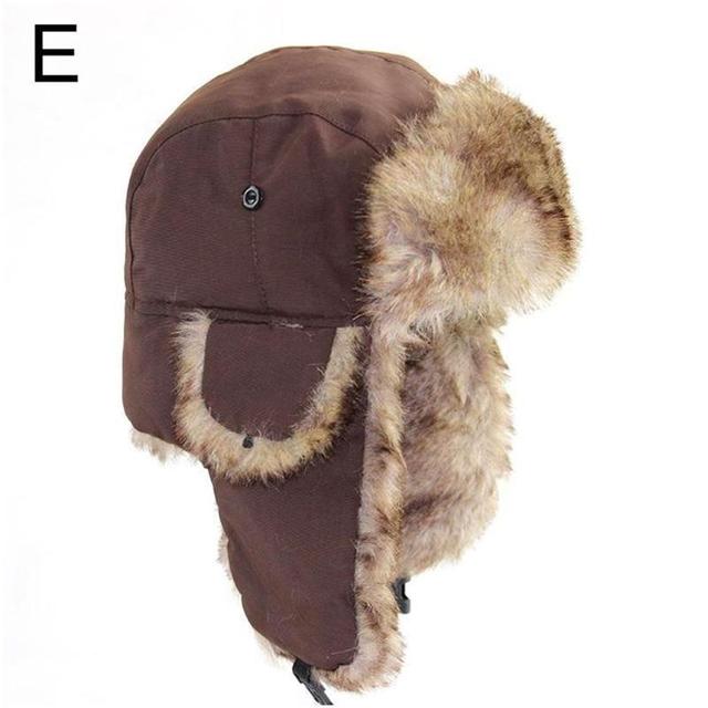 Mens Women Unisex Warm Trapper Aviator Trooper Earflap Winter Flaps Ski Hat Hats New Unisex Trapper Bomber