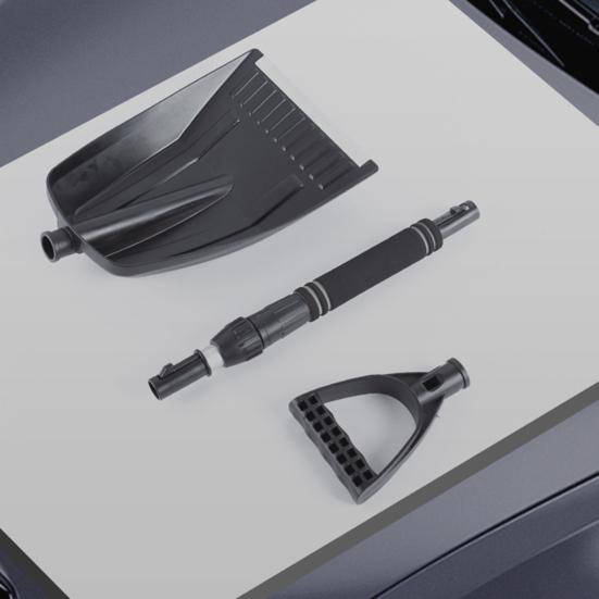 Car Snow Shovel Adjustable Length Foldable Emergency Snow Shovel for Car Portable Snow Shovel for Driveway Camping Garden Mud And Snowman