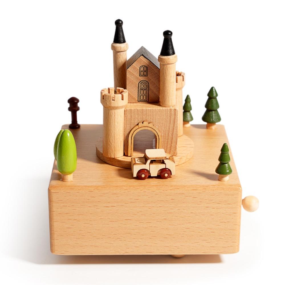 Ballet Dancing Girl Wooden Carousel Music Box Musical Jewelry Box  Children's Toys