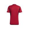 T-shirt Adidas Manchester United Home MIP1726 - Rouge - Homme - Ajustée - Manches courtes - Col chemise